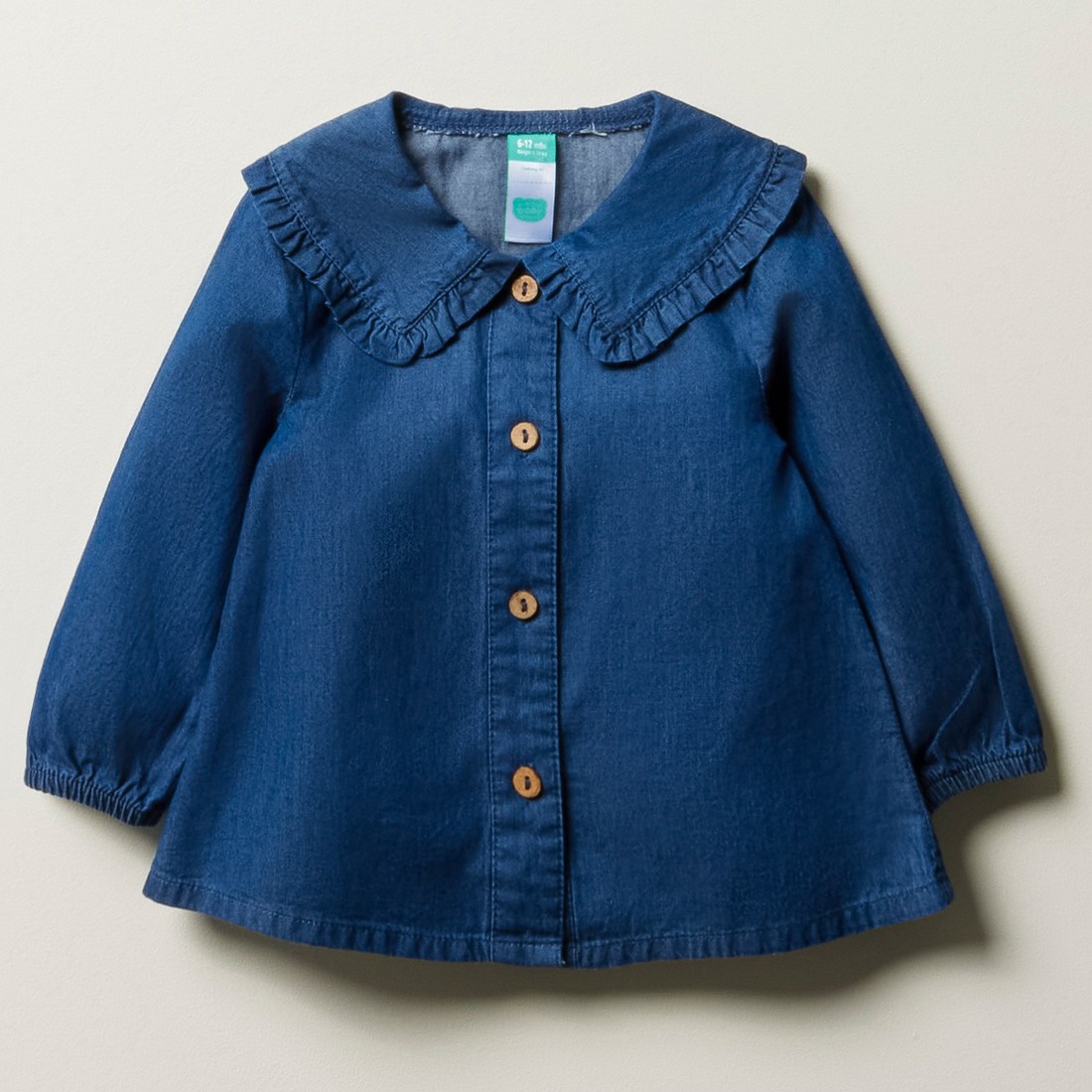 DENIM SHIRT AND SKORT SET-MULTI-6-12 MTHS