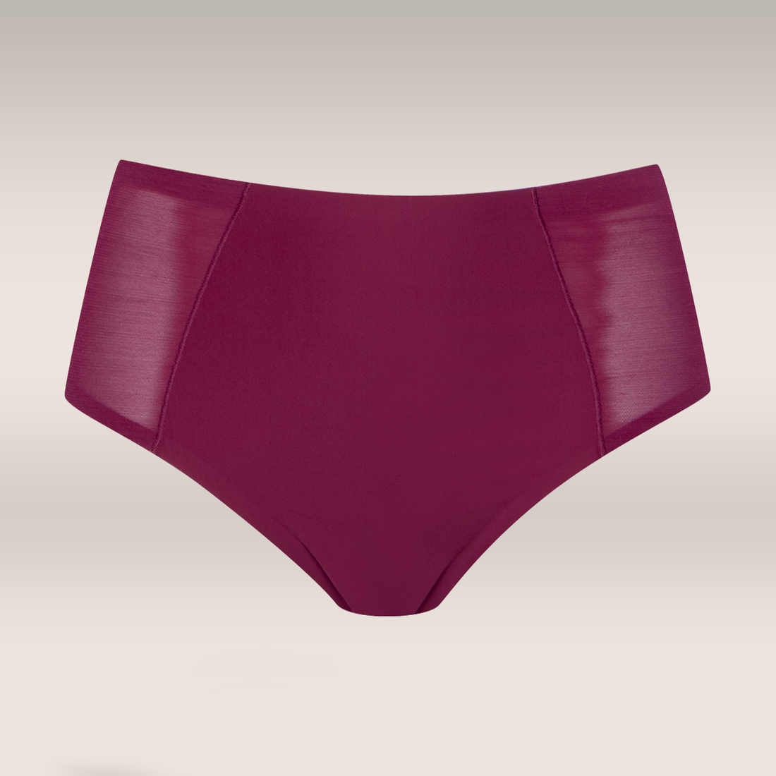 2 Pack bonded brief panty burgundy and dusty pink-BURGUNDY-M