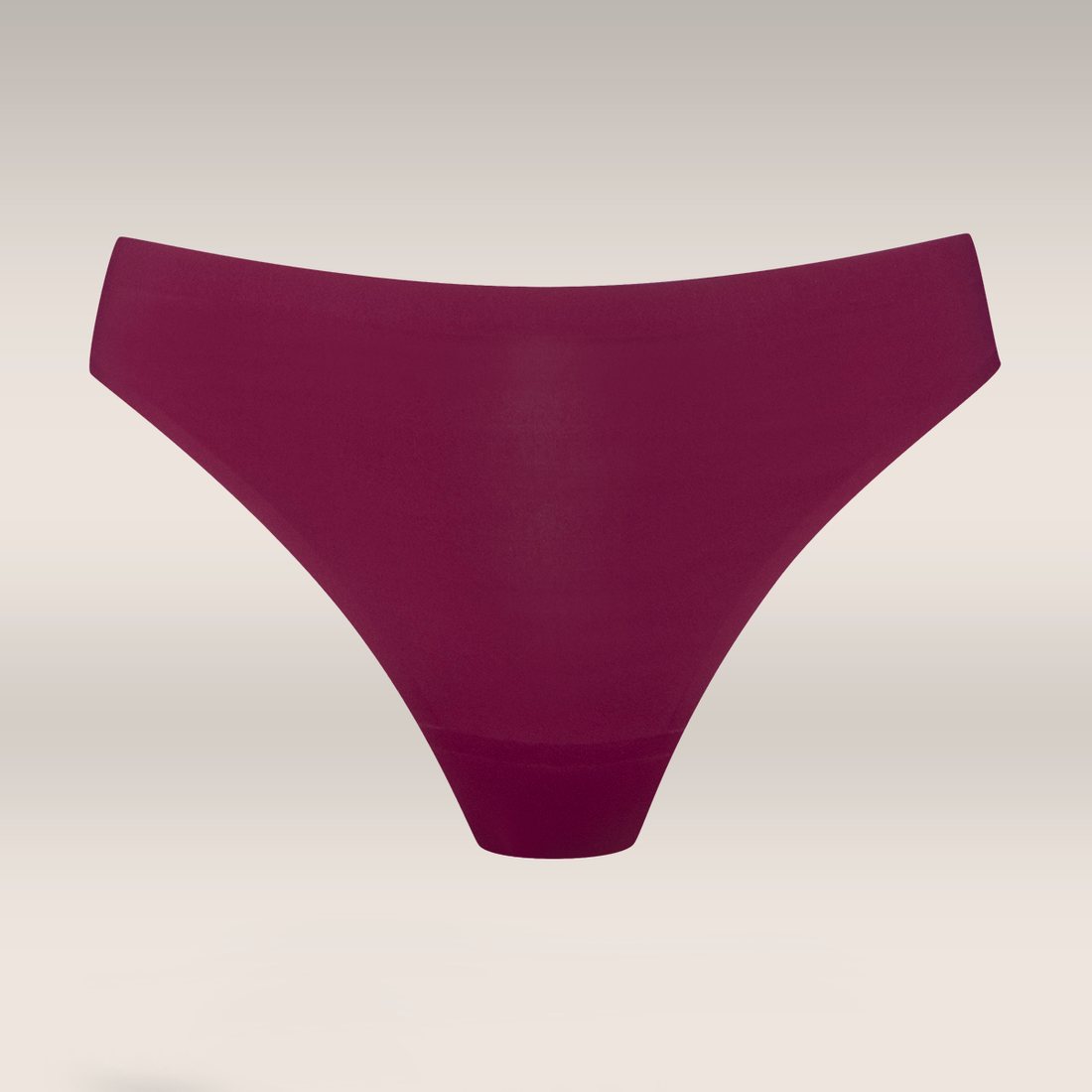 2 Pack bonded thong panty burgundy and dusty pink-BURGUNDY-M