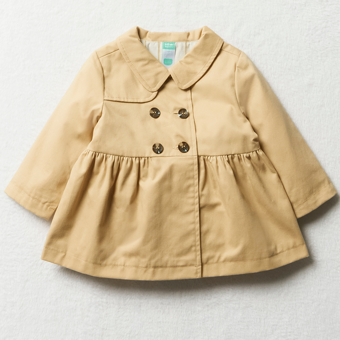 trench coat irish cream-STONE-3-6 MTHS