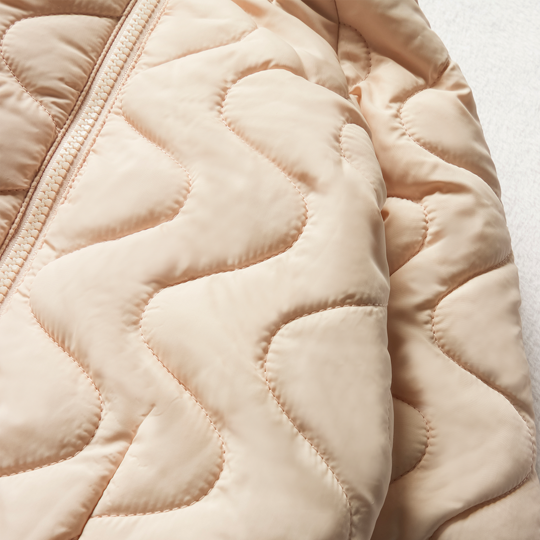 Puffer jacket peach whip-LIGHT PINK-3-6 MTHS