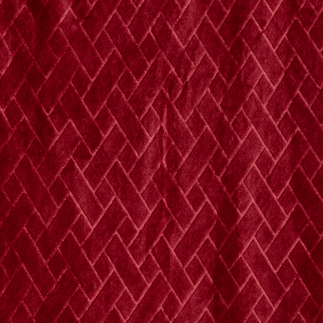 Geo small textured throw red-RED-SMALL