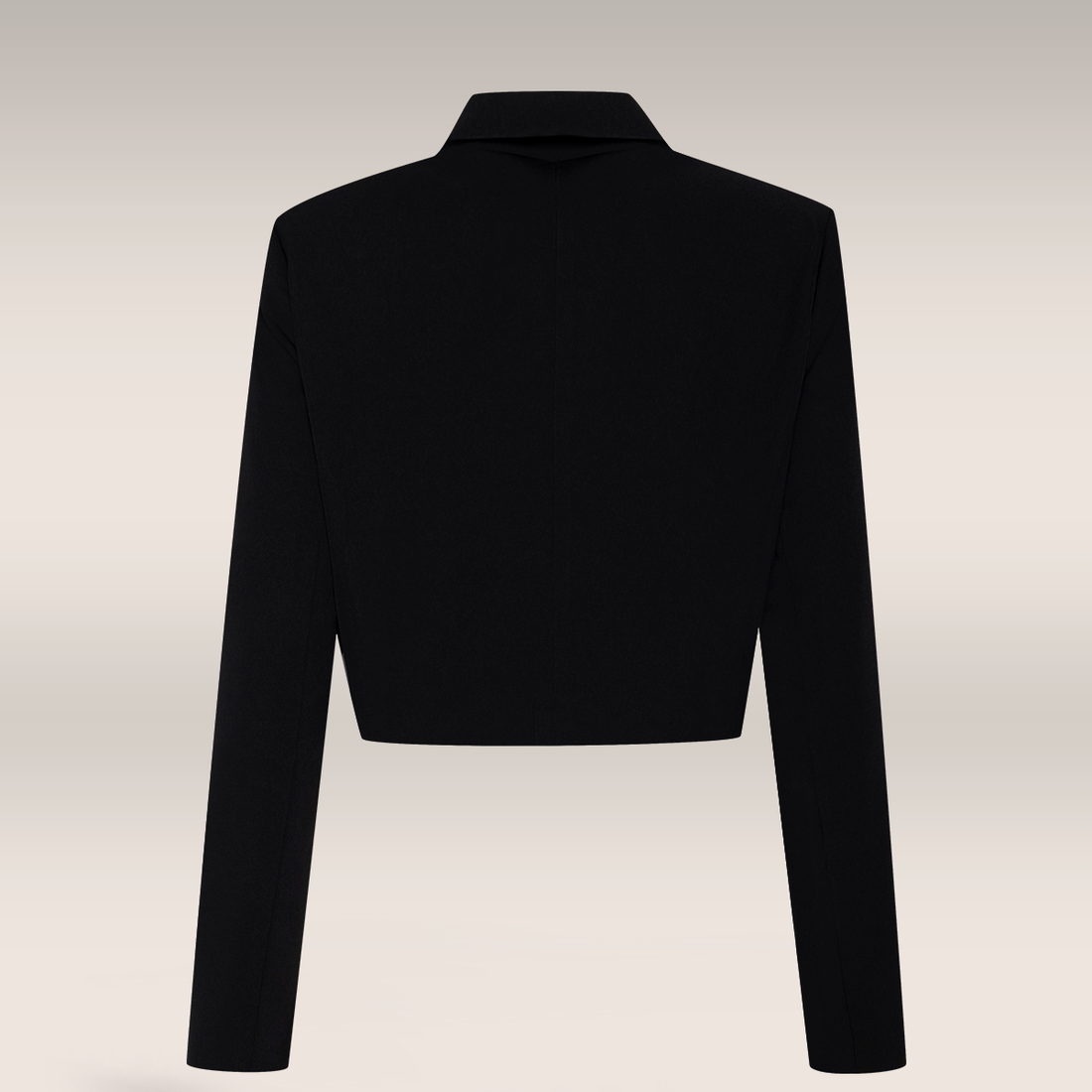 Suiting crop blazer test-BLACK-36