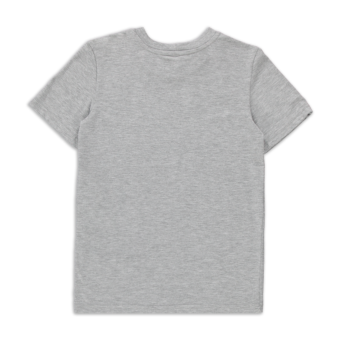 Plain T-Shirt Grey melange-GREY MELANGE-7-8 YRS