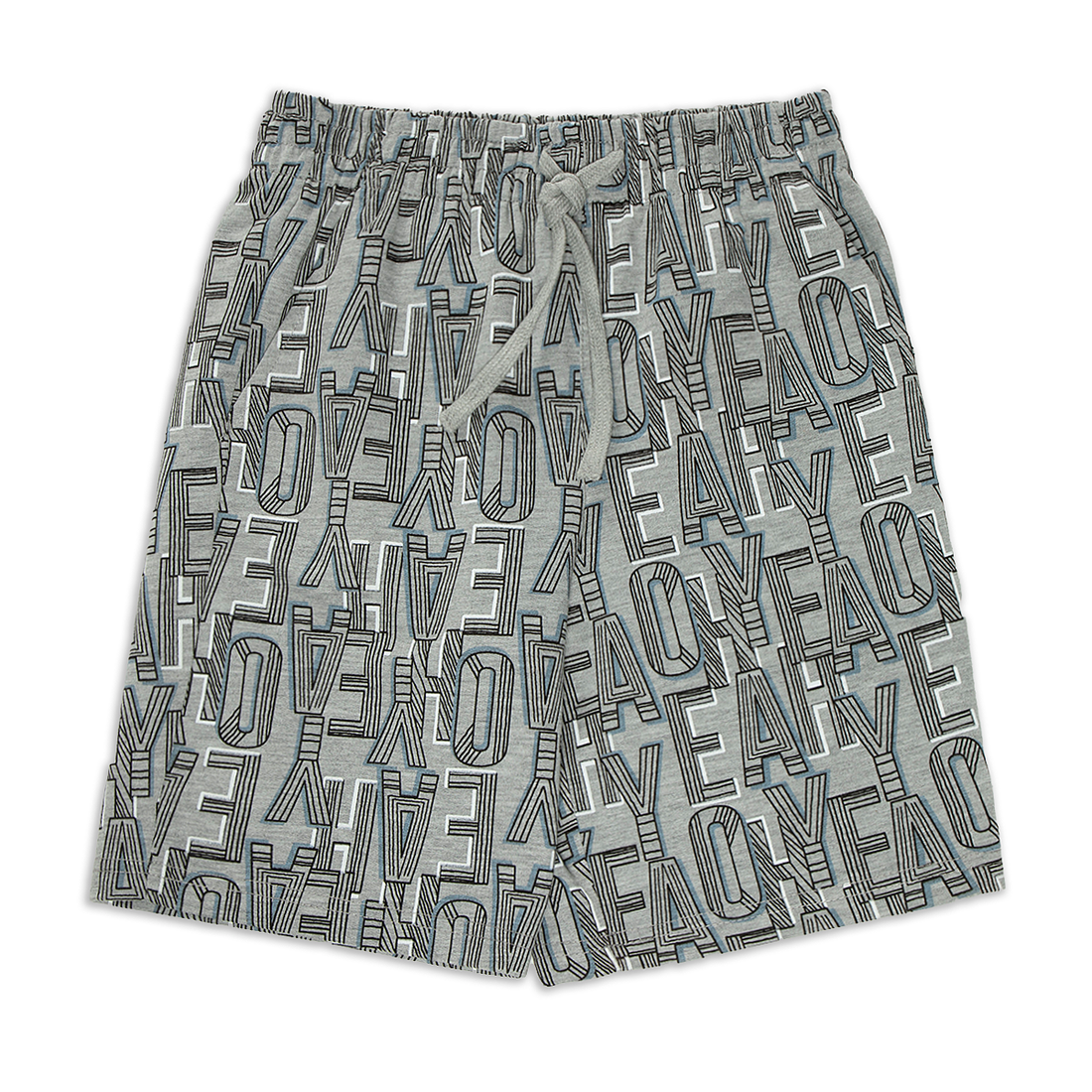 Basic AOP knit short grey-GREY-12-13 YRS