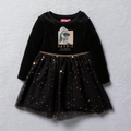 Barbie velour tulle dress black-BLACK-2-3 YRS