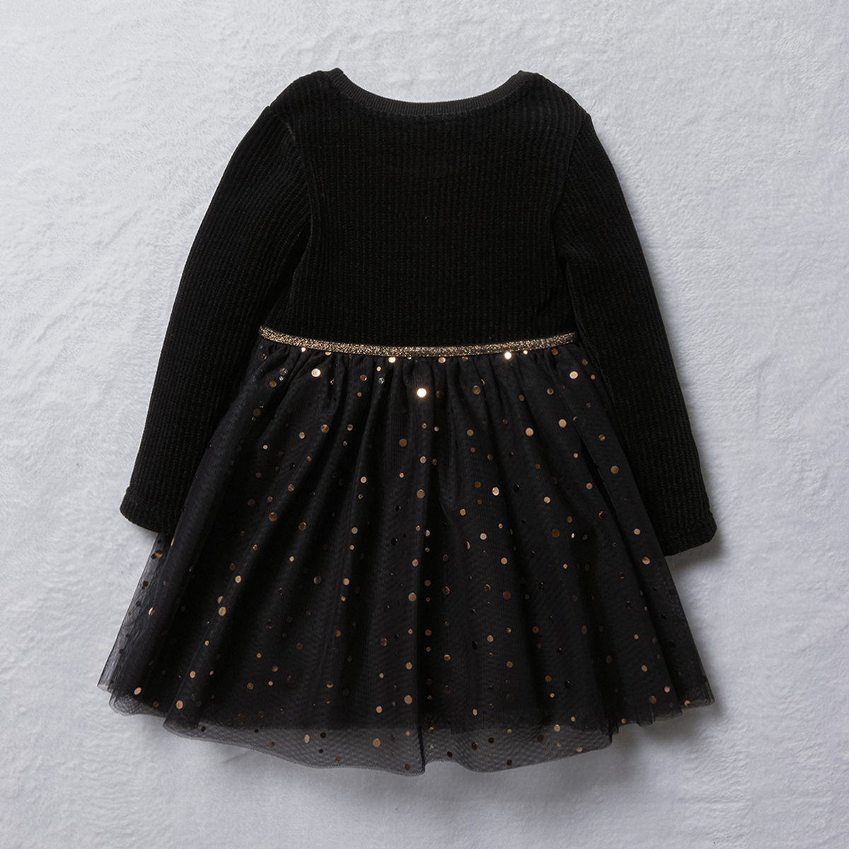 Barbie velour tulle dress black-BLACK-2-3 YRS (1)