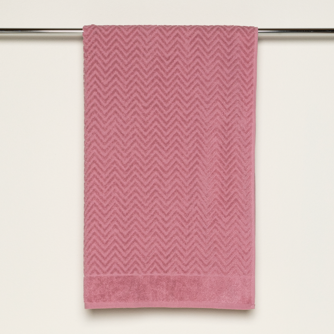 TEXTURED BATH SHEET ROSE-ROSE-85X150 CM