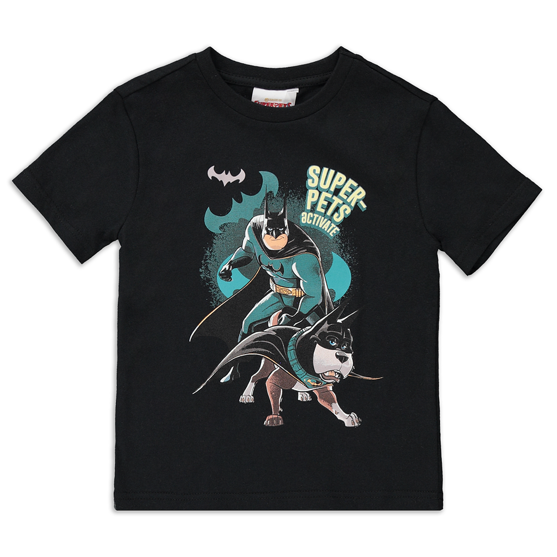 DC Super pets t-shirt black-BLACK-2-3 YRS