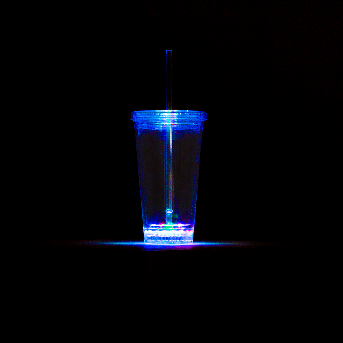 DOUBLE WALL SIPPY CUP wt LED  450ml-CLEAR-ONE SIZE