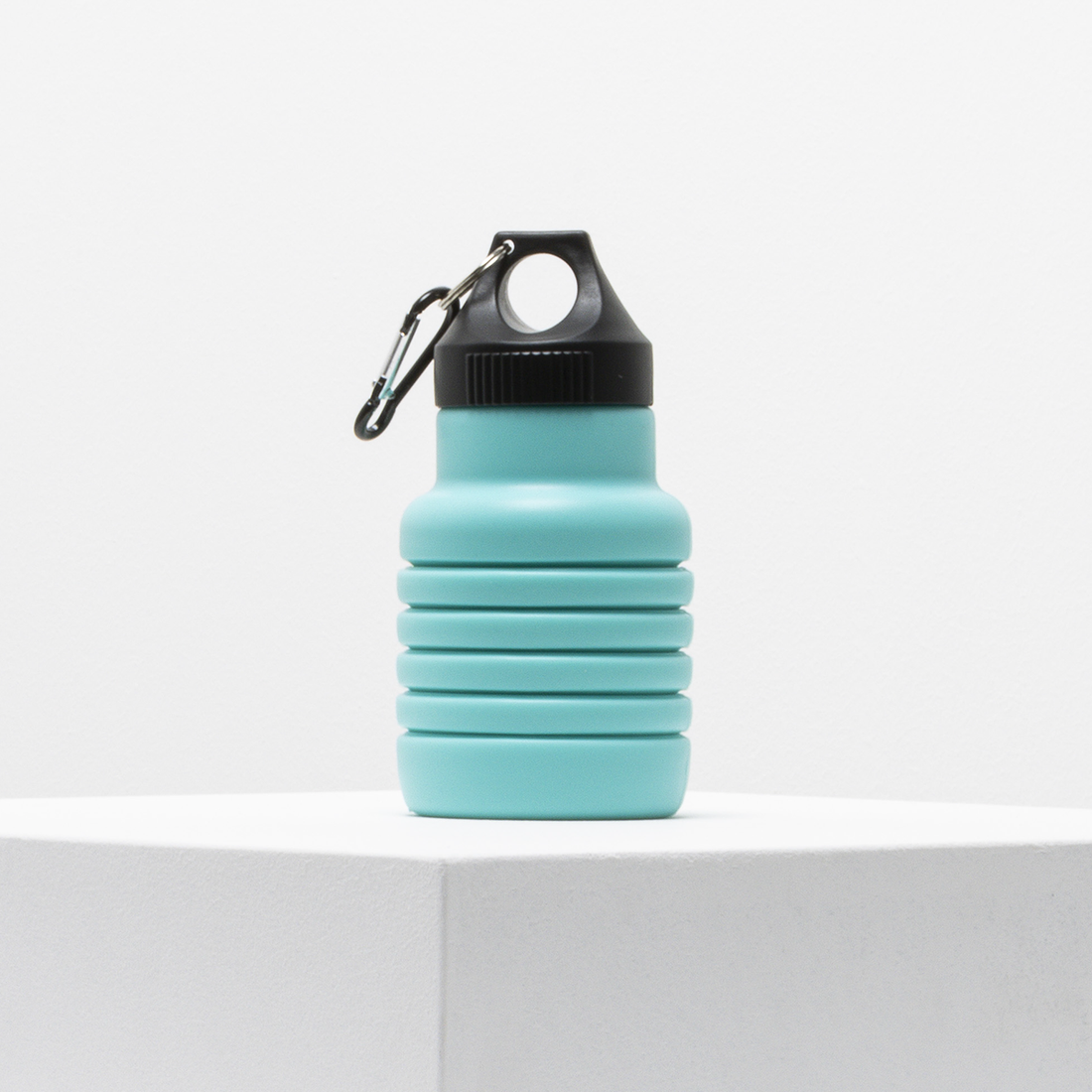 FOLDABLE SILICONE BOTTLE 550ml Teal-TEAL-ONE SIZE