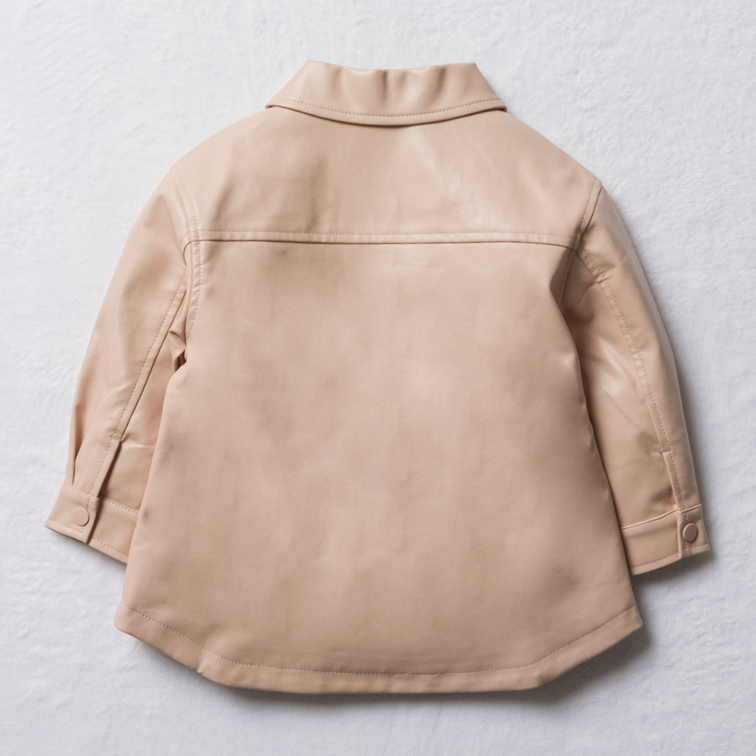 PU shacket natural-PEACH-2-3 YRS