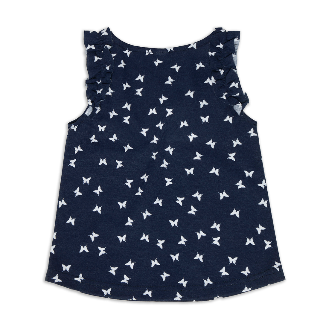 Frilled vest spot navy-NAVY-2-3 YRS