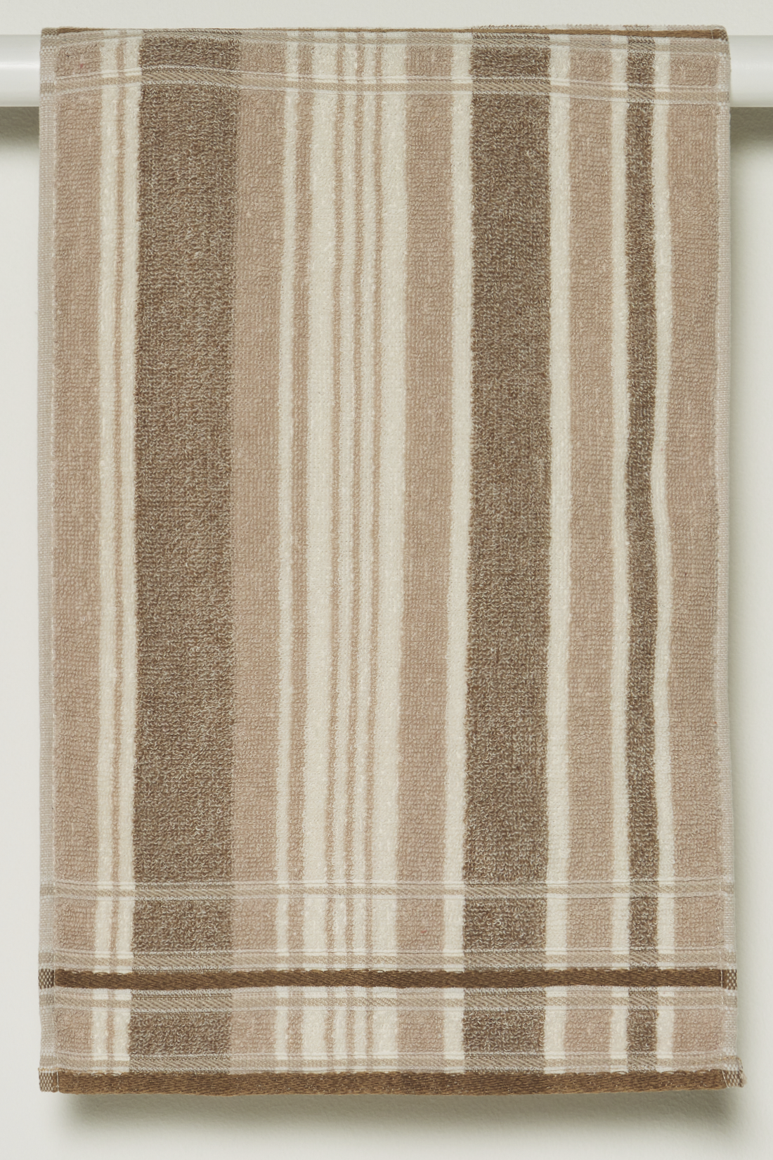 Stripe guest towel beige-BEIGE-30X50 CM