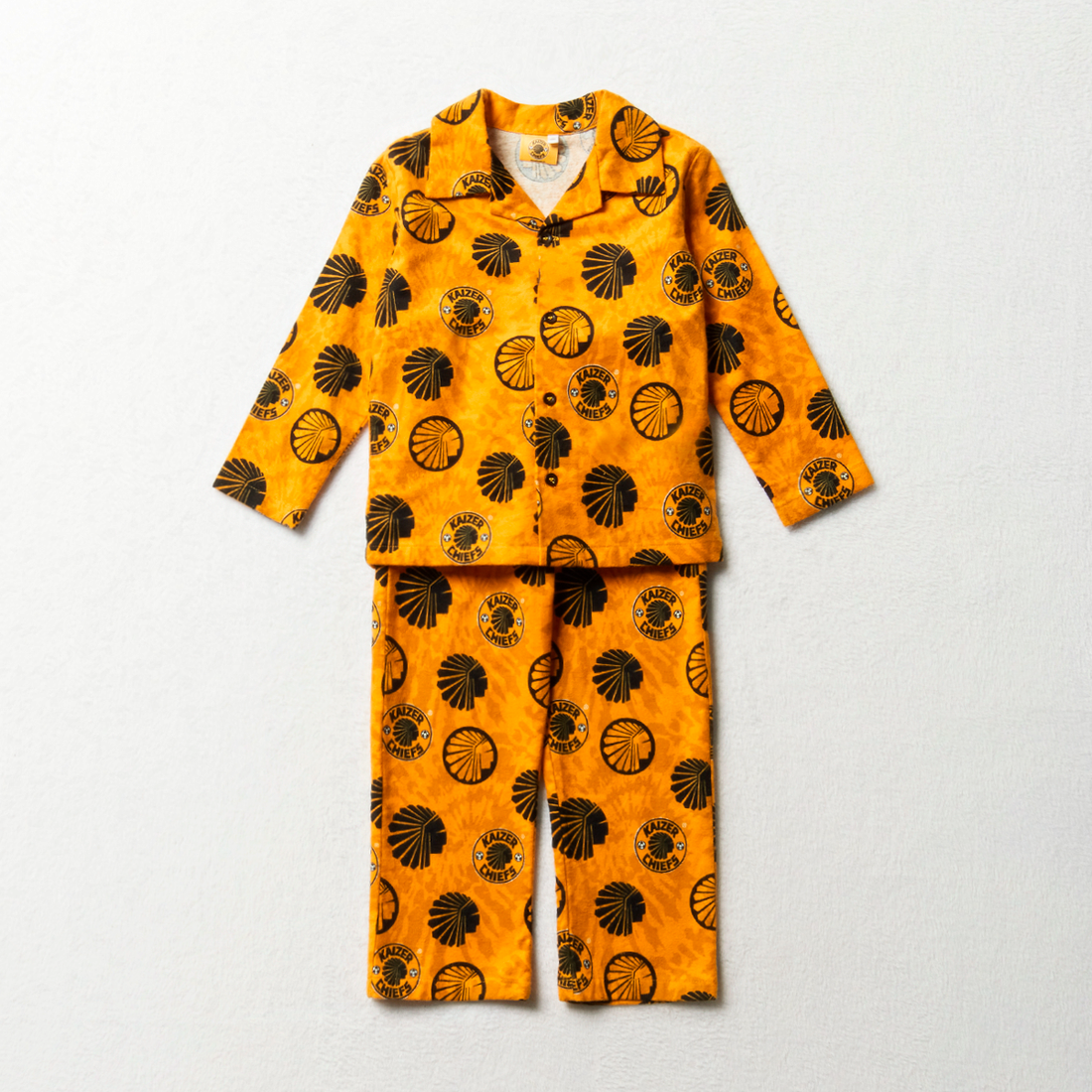 Kaizer Chiefs flannel pj ochre-OCHRE-2-3 YRS