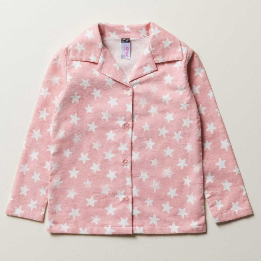 PG flannel star aop pink-MID PINK-1-2 YRS