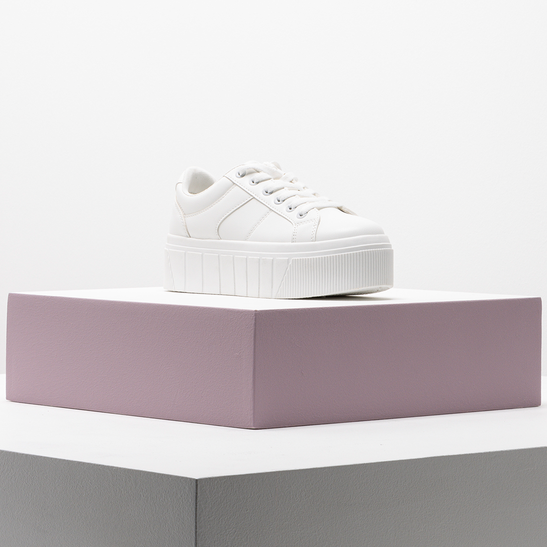 Platform sneaker white-WHITE-4