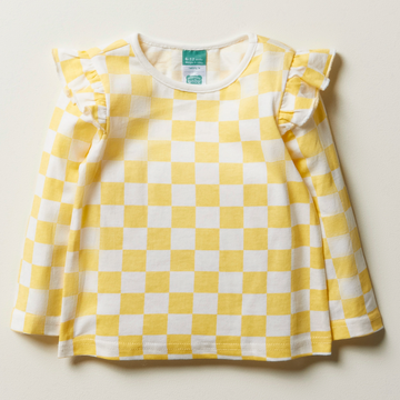 checkerboard ls tshirt egret-WHITE-6-12 MTHS