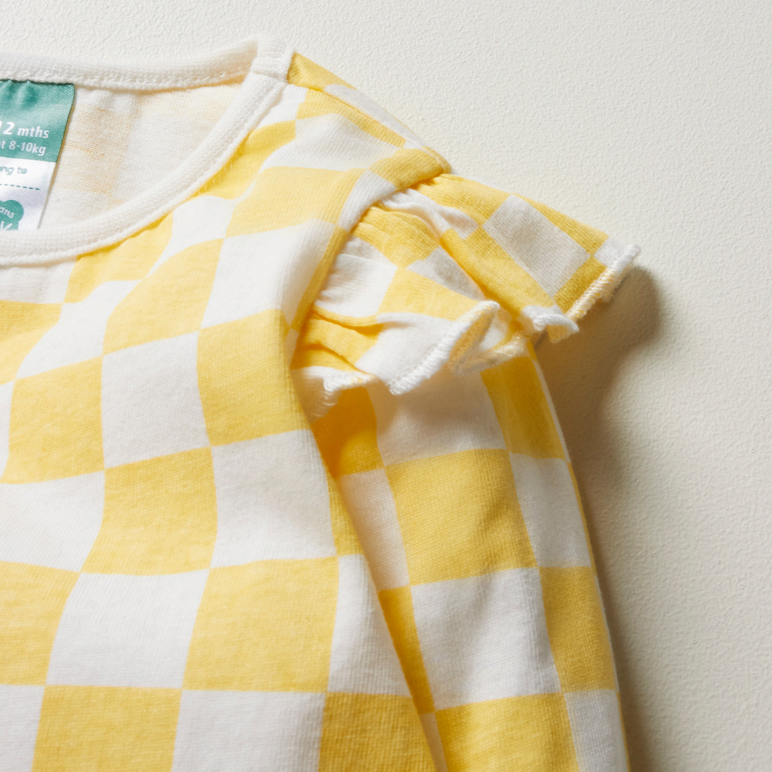 checkerboard ls tshirt egret-WHITE-6-12 MTHS