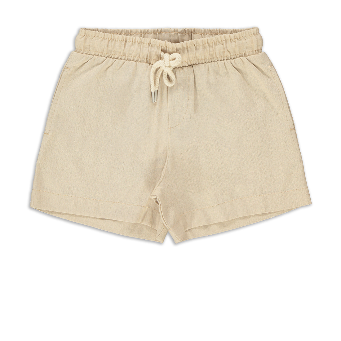 Stone Linen Shorts-STONE-7-8 YRS