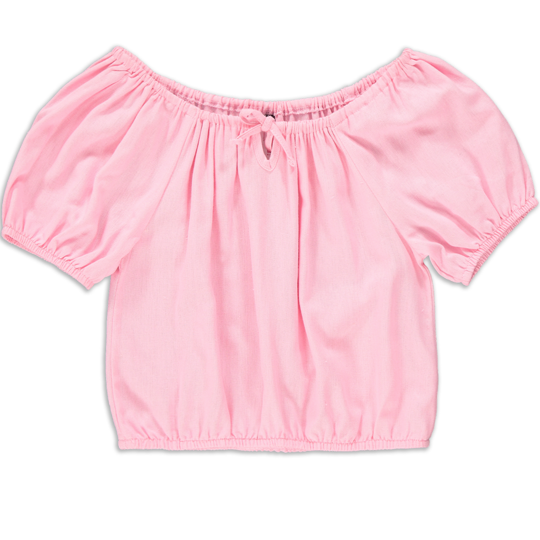 Pastel Pink Linen Top-LIGHT PINK-2-3 YRS