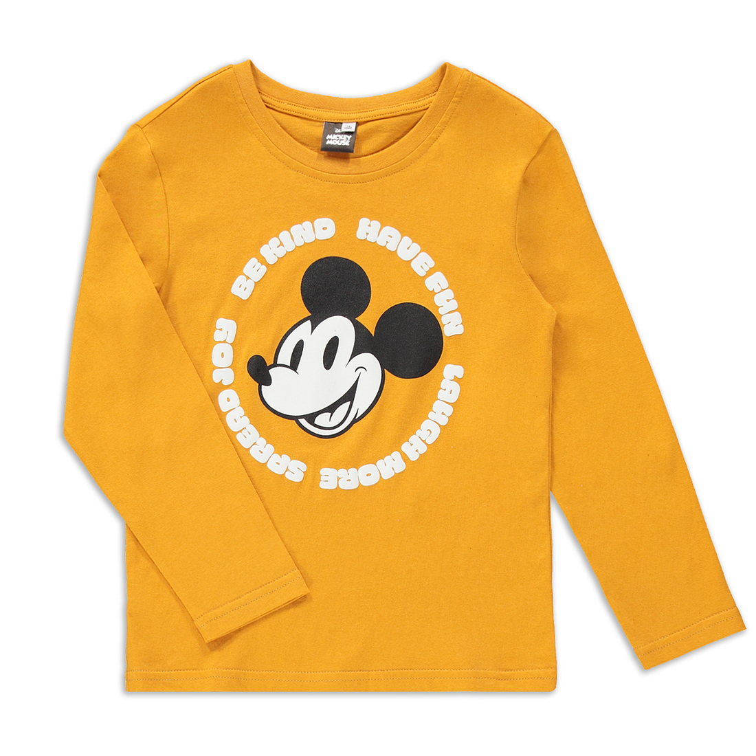 Mickey long sleeve t-shirt ochre-OCHRE-2-3 YRS