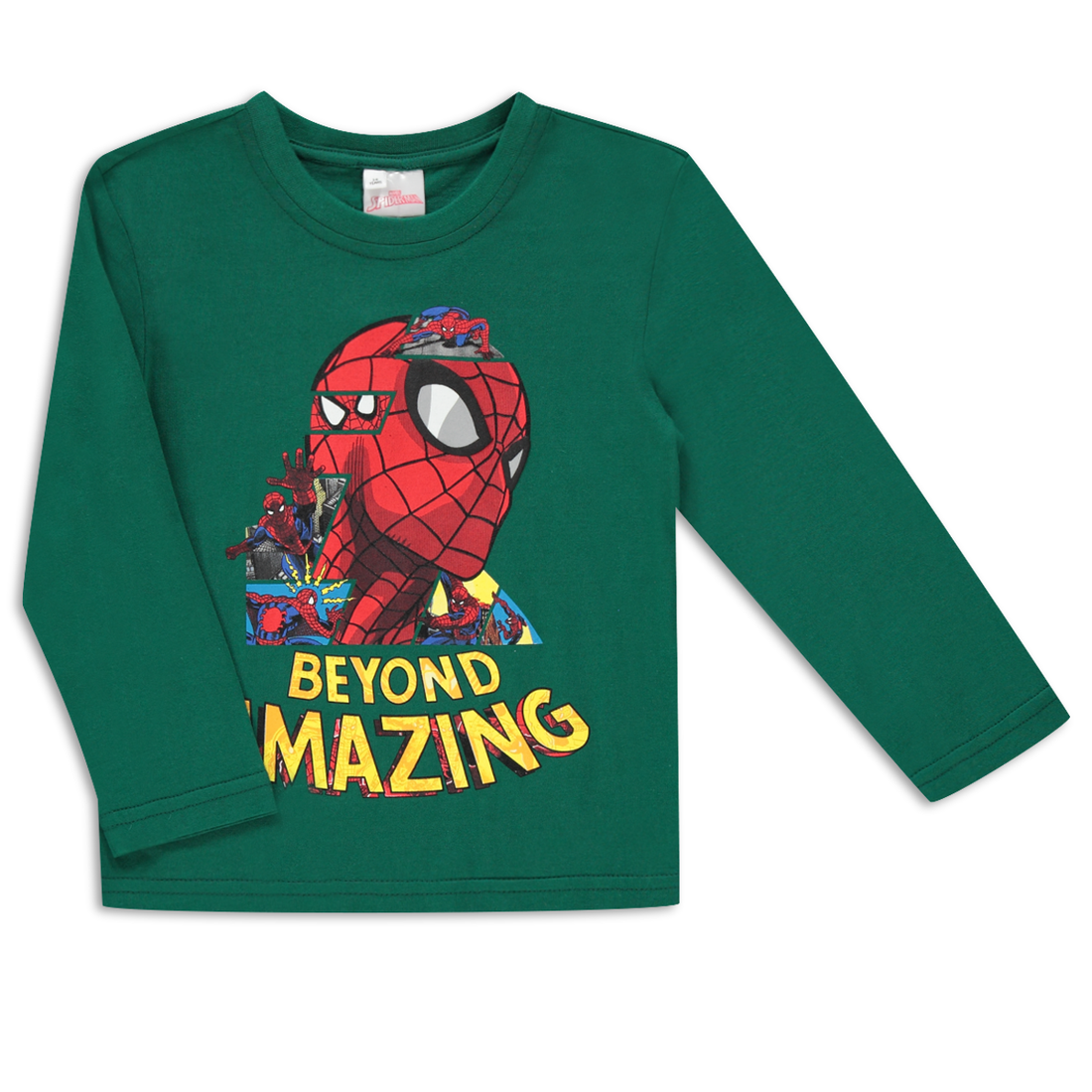 Spiderman long sleeve t-shirt teal-TEAL-2-3 YRS