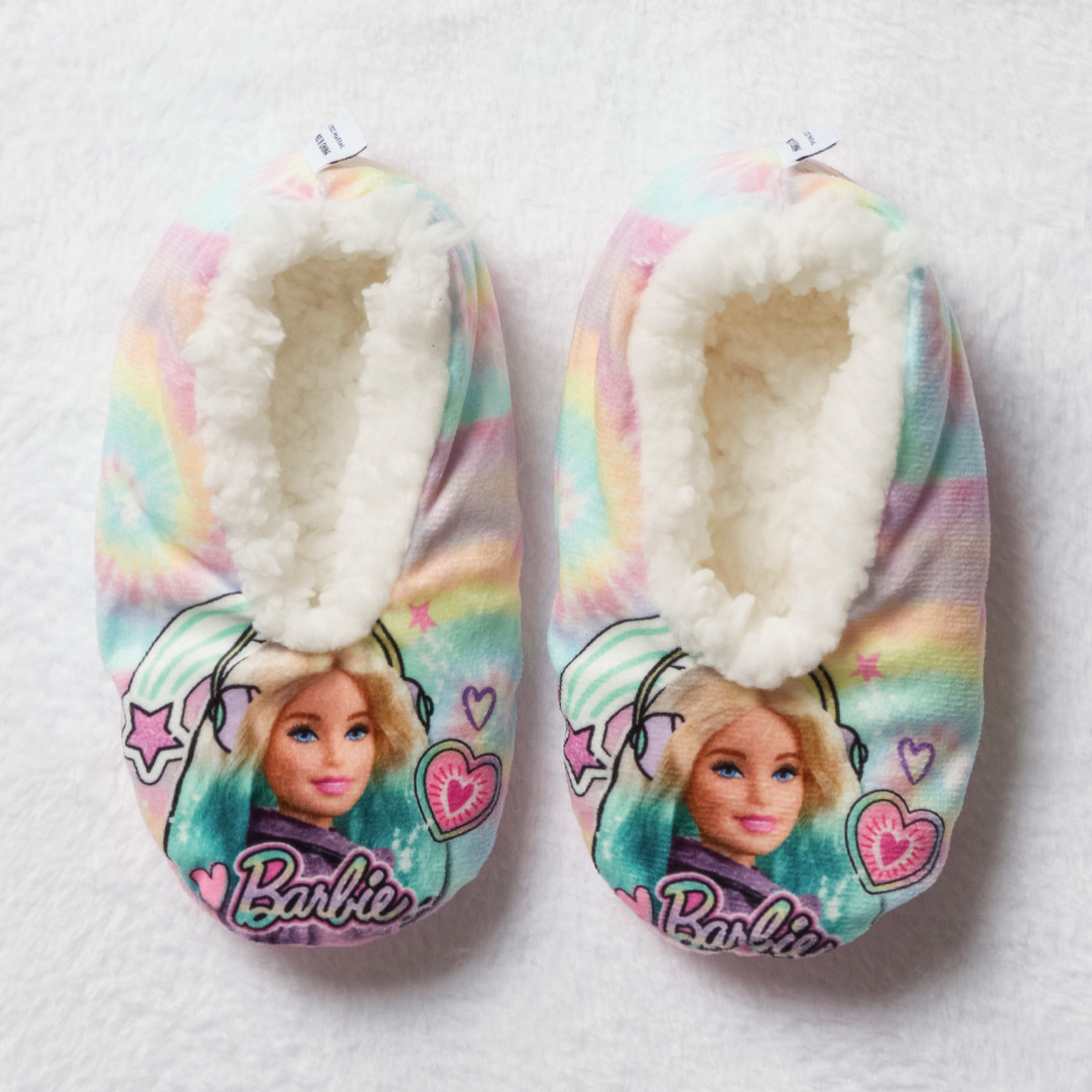 barbie sherpa slipper sock-MULTI-3-5YRS