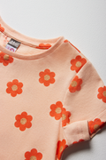 FLORAL PRINTED T-SHIRT PEACH-PEACH-2-3 YRS (1)