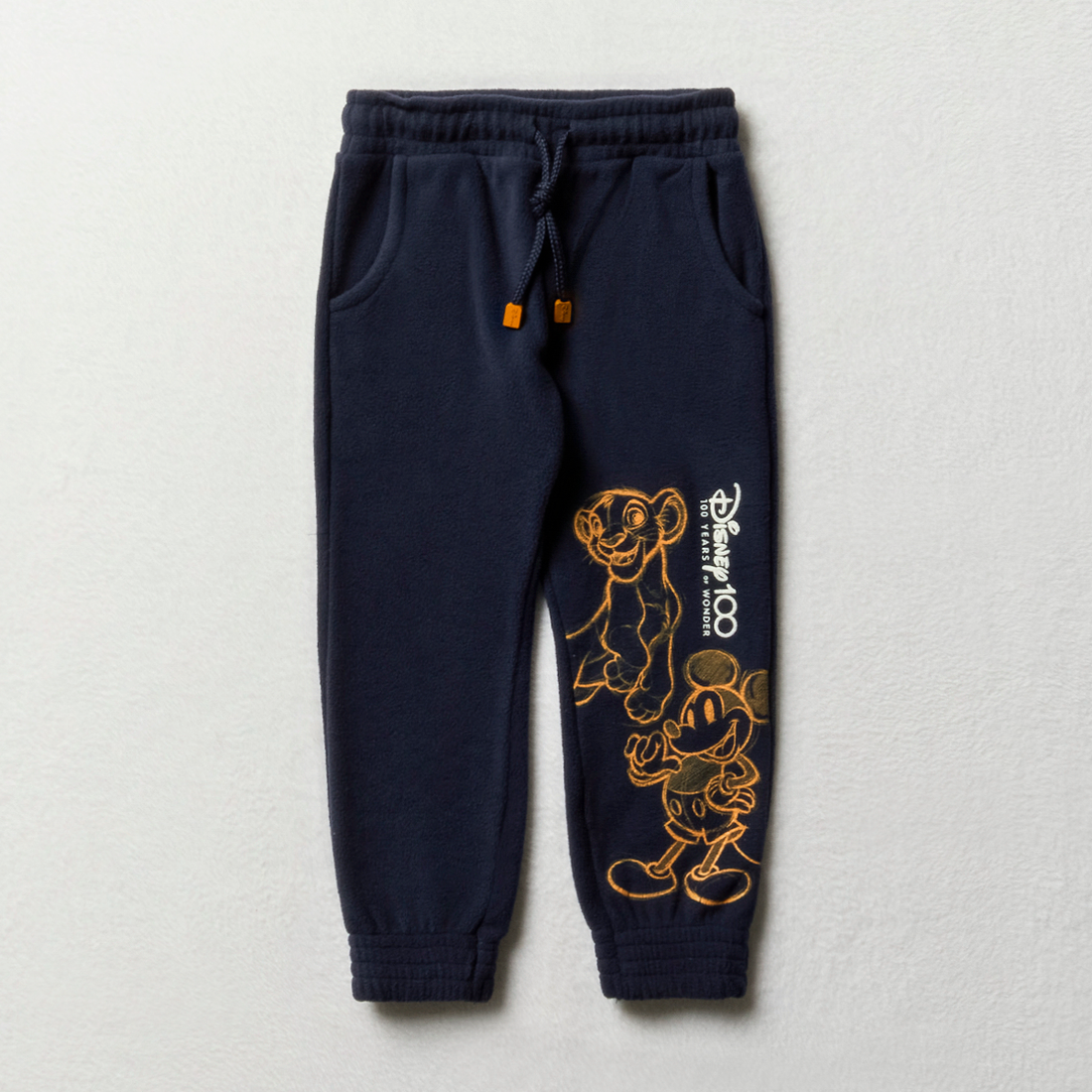 MI Mickey polar fleece trackpants navy-NAVY-3-4 YRS