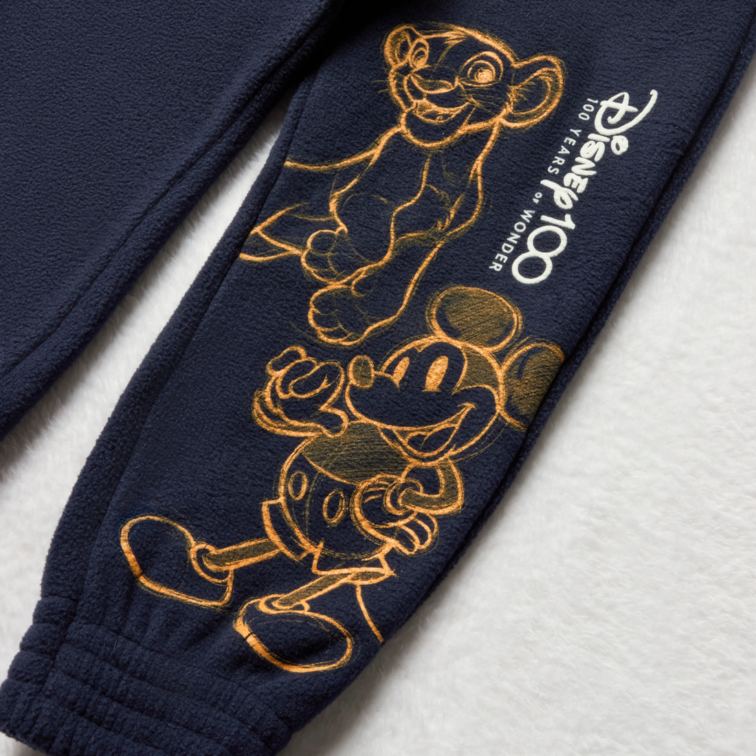 MI Mickey polar fleece trackpants navy-NAVY-3-4 YRS