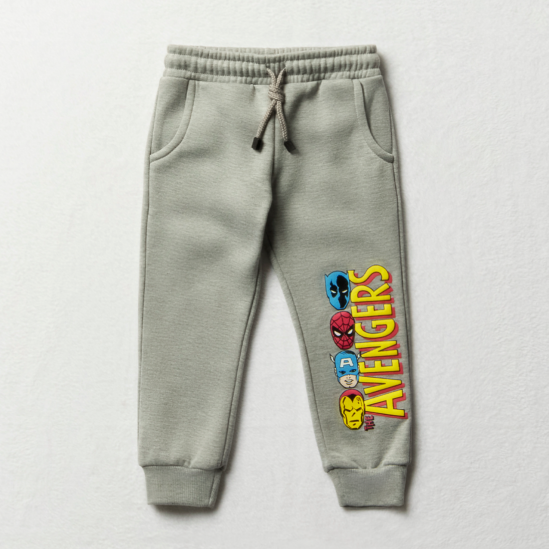 MI Avengers trackpants grey melange-GREY MELANGE-3-4 YRS