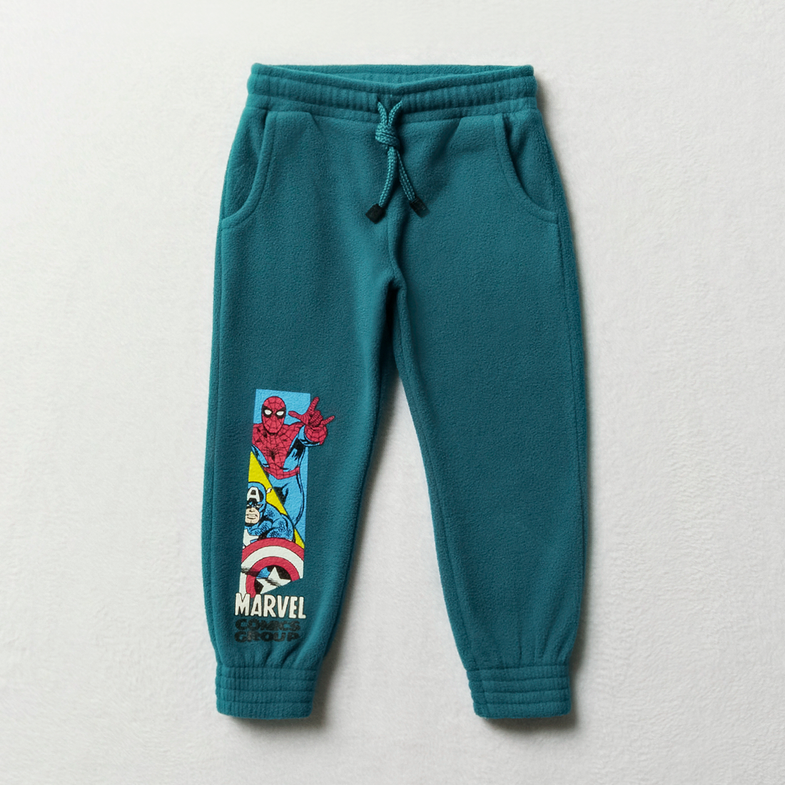 MI Avengers polar fleece trackpants teal-TEAL-3-4 YRS