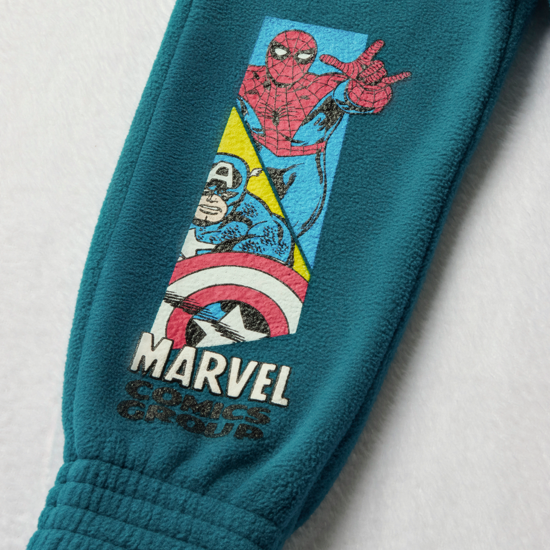 MI Avengers polar fleece trackpants teal-TEAL-3-4 YRS