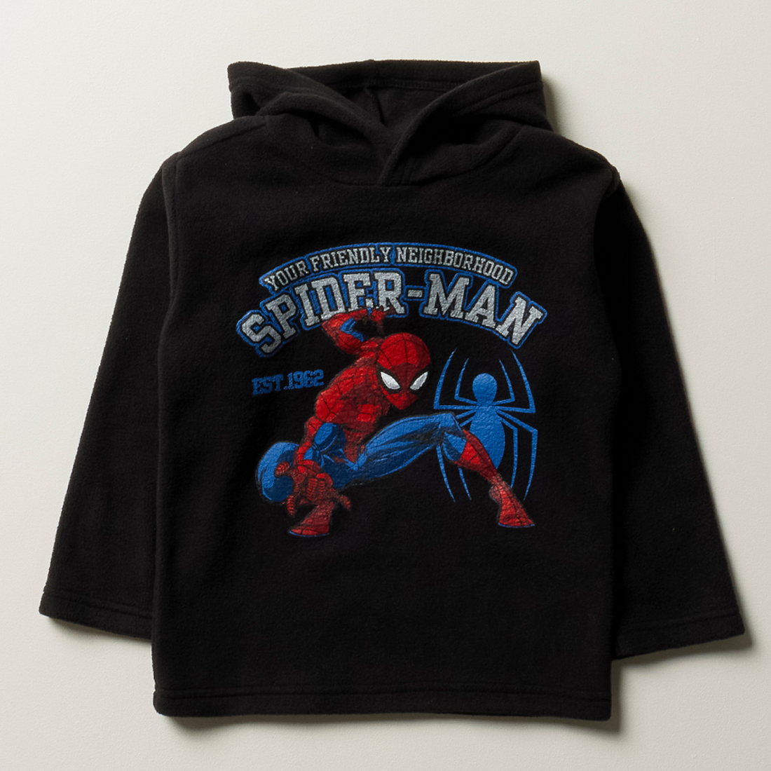 MI Spiderman hooded tracktop black-BLACK-4-5 YRS