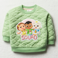 Cocomelon quilt single track top quiet green-LIGHT GREEN-3-6 MTHS