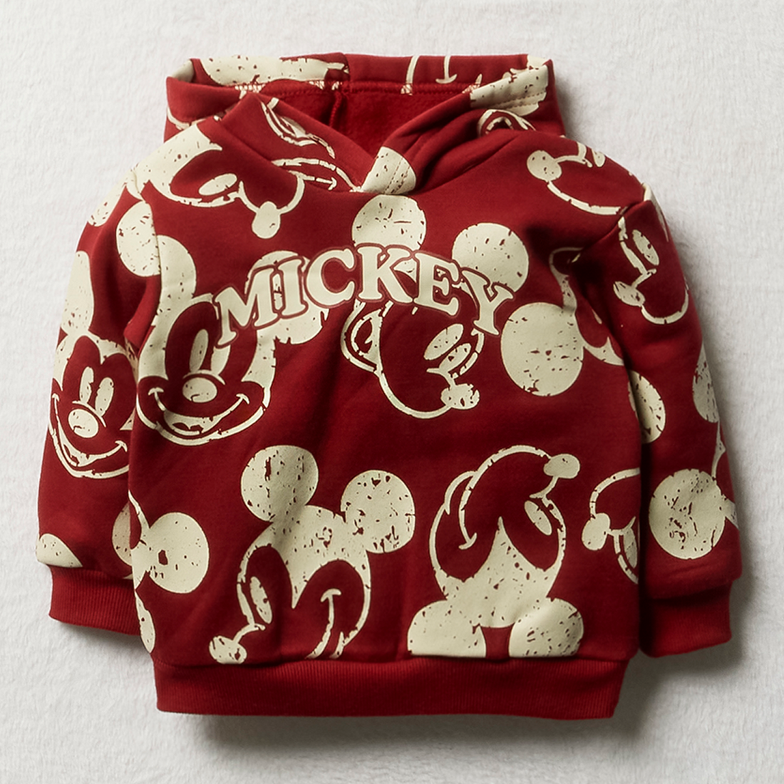 Mickey mouse single track top burgandy-BURGUNDY-3-6 MTHS