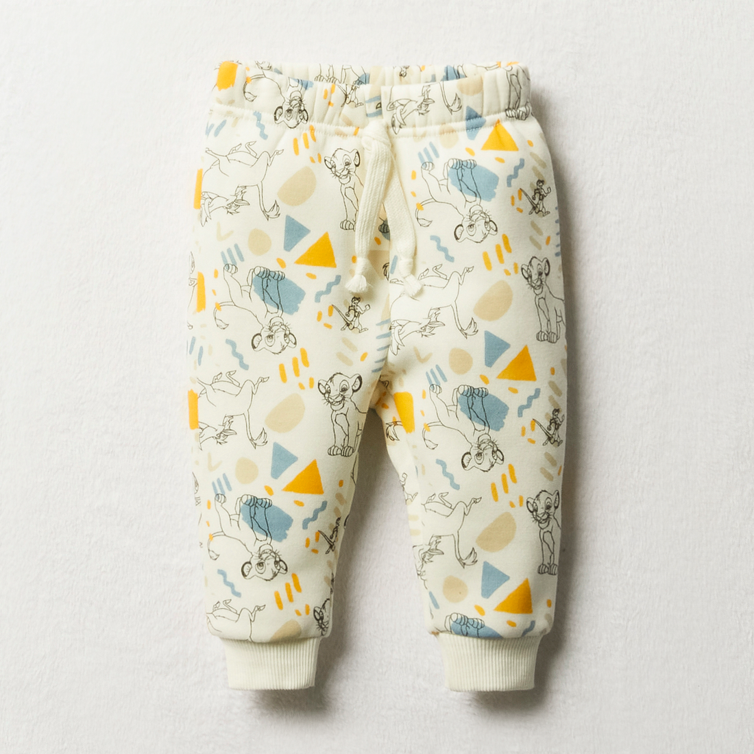 Lion King single track pants stone-GREY-3-6 MTHS