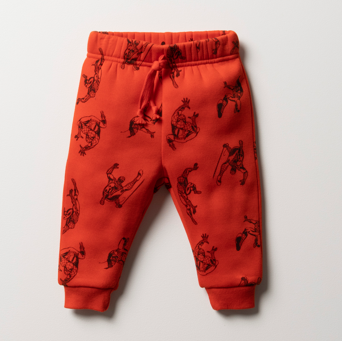 spider-man single track pants red-BRIGHT ORANGE-3-6 MTHS