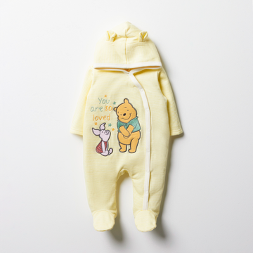 Winnie the pooh babygrow yellow-LEMON-0-3 MTHS